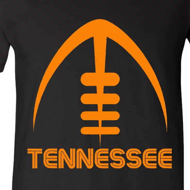 Retro Tennessee TN Orange Vintage Design Classic Tennessee V-Neck T-Shirt