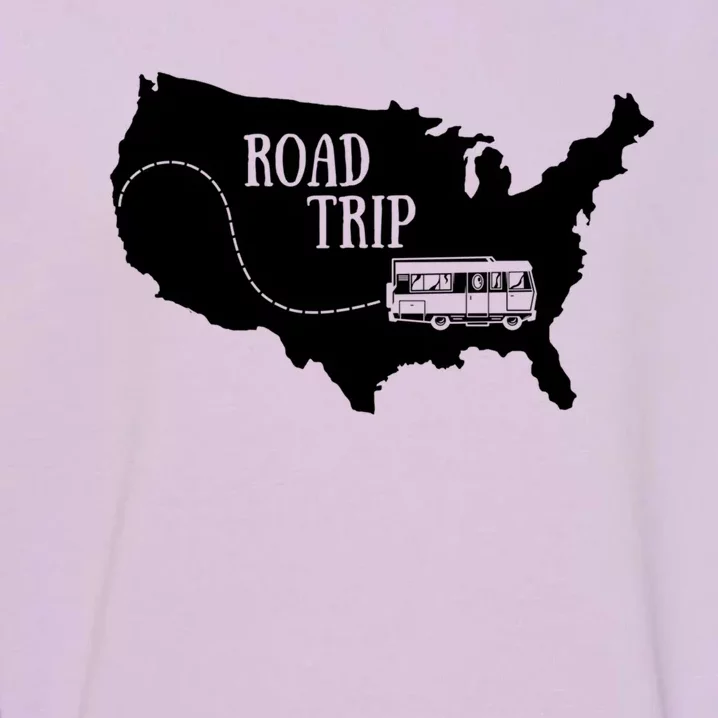 Road Trip Travel Camping Family Vacation Gift Garment-Dyed Sweatshirt