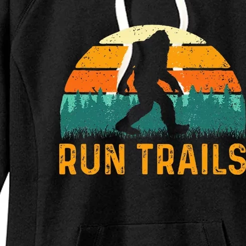 Run Trails Ultramarathon Race Bigfoot Runner Ultra Running Women's Fleece Hoodie