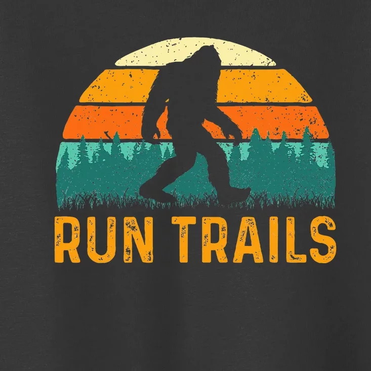 Run Trails Ultramarathon Race Bigfoot Runner Ultra Running Toddler T-Shirt