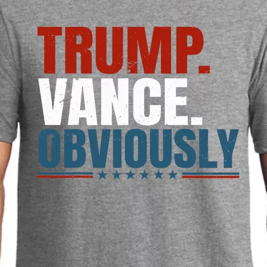 Retro Trump Vance Obviously 2024 Donald Trump 2024 Election Pajama Set