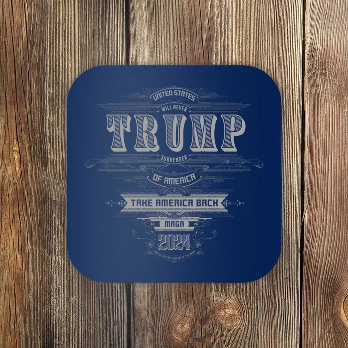 Retro Trump Vintage Maga America Coaster