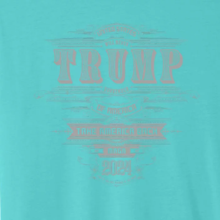 Retro Trump Vintage Maga America ChromaSoft Performance T-Shirt