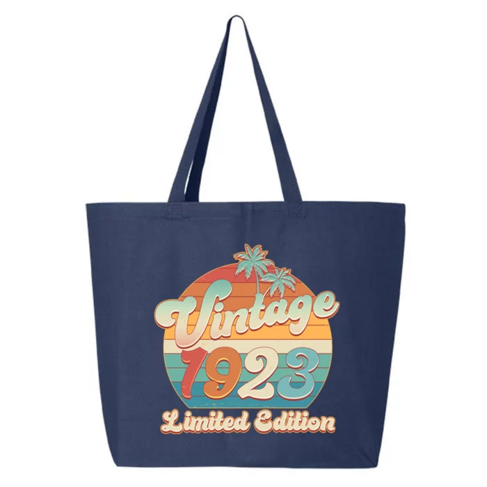 Retro Tropical Vintage 1923 Limited Edition 100th Birthday 25L Jumbo Tote