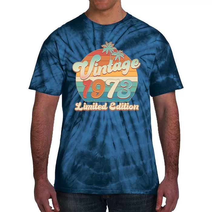 Retro Tropical Vintage 1973 Limited Edition 50th Birthday Tie-Dye T-Shirt