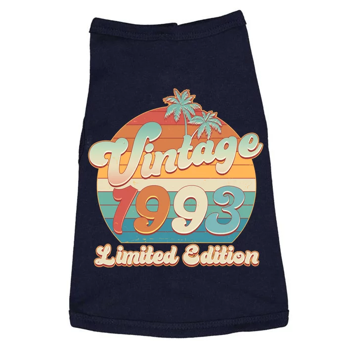 Retro Tropical Vintage 1993 Limited Edition 30th Birthday Doggie Tank