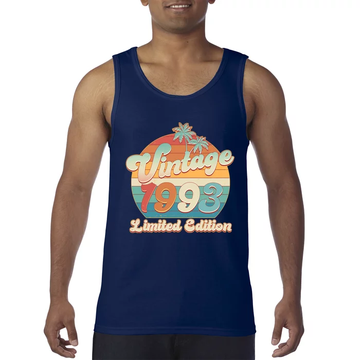 Retro Tropical Vintage 1993 Limited Edition 30th Birthday Tank Top