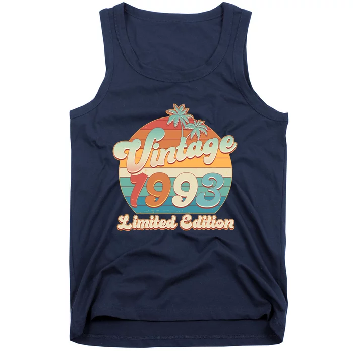 Retro Tropical Vintage 1993 Limited Edition 30th Birthday Tank Top