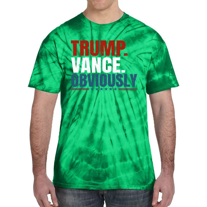 Retro Trump Vance Obviously 2024 Tie-Dye T-Shirt