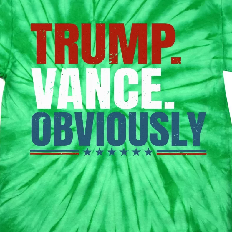 Retro Trump Vance Obviously 2024 Tie-Dye T-Shirt