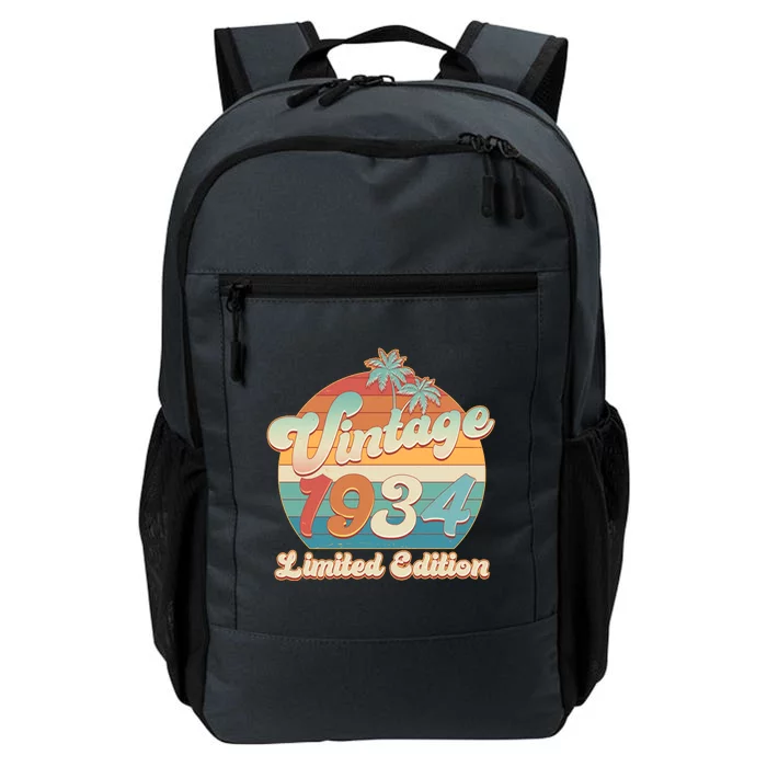 Retro Tropical Vintage 1934 Limited Edition 90th Birthday Daily Commute Backpack