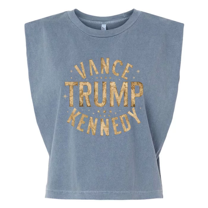 Red Trump Vance Kennedy Design 2024 Garment-Dyed Women's Muscle Tee