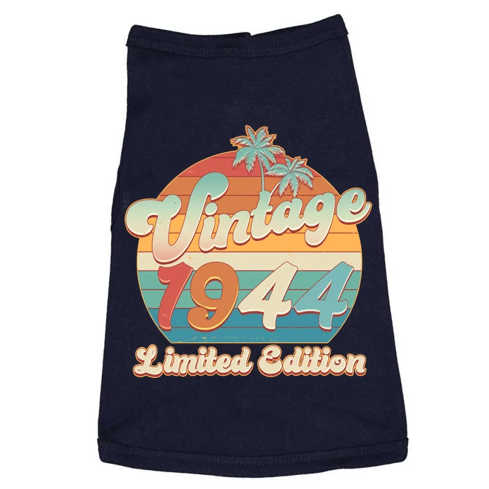 Retro Tropical Vintage 1944 Limited Edition 80th Birthday Doggie Tank