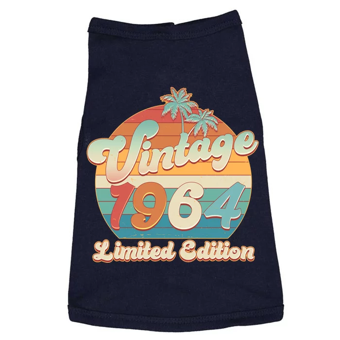 Retro Tropical Vintage 1964 Limited Edition 60th Birthday Doggie Tank