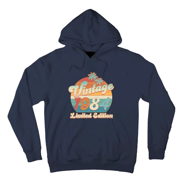 Retro Tropical Vintage 1984 Limited Edition 40th Birthday Hoodie