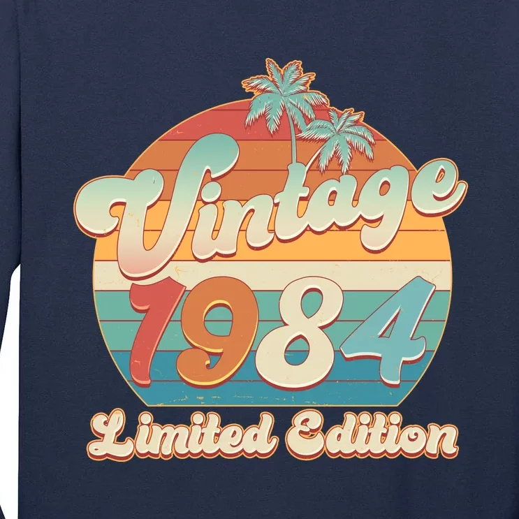 Retro Tropical Vintage 1984 Limited Edition 40th Birthday Tall Long Sleeve T-Shirt