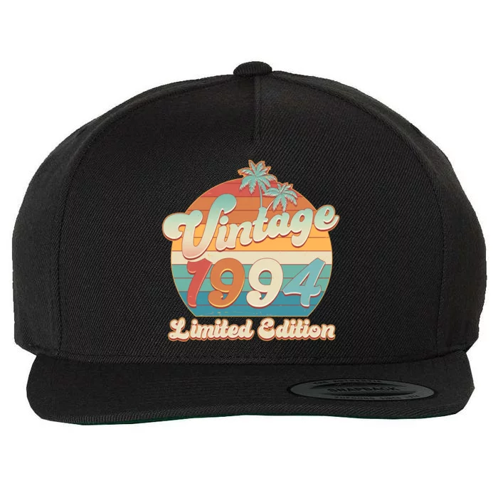 Retro Tropical Vintage 1994 Limited Edition 30th Birthday Wool Snapback Cap