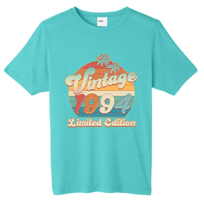 Retro Tropical Vintage 1994 Limited Edition 30th Birthday ChromaSoft Performance T-Shirt