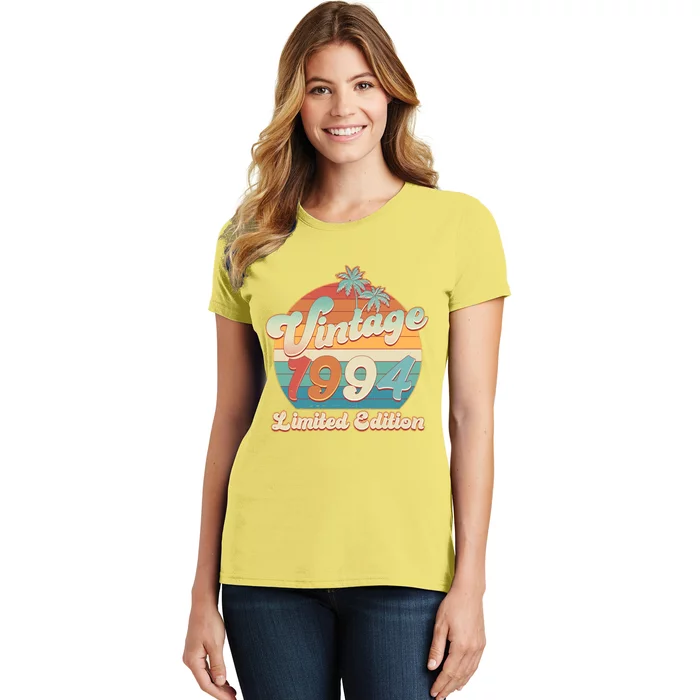 Retro Tropical Vintage 1994 Limited Edition 30th Birthday Women's T-Shirt