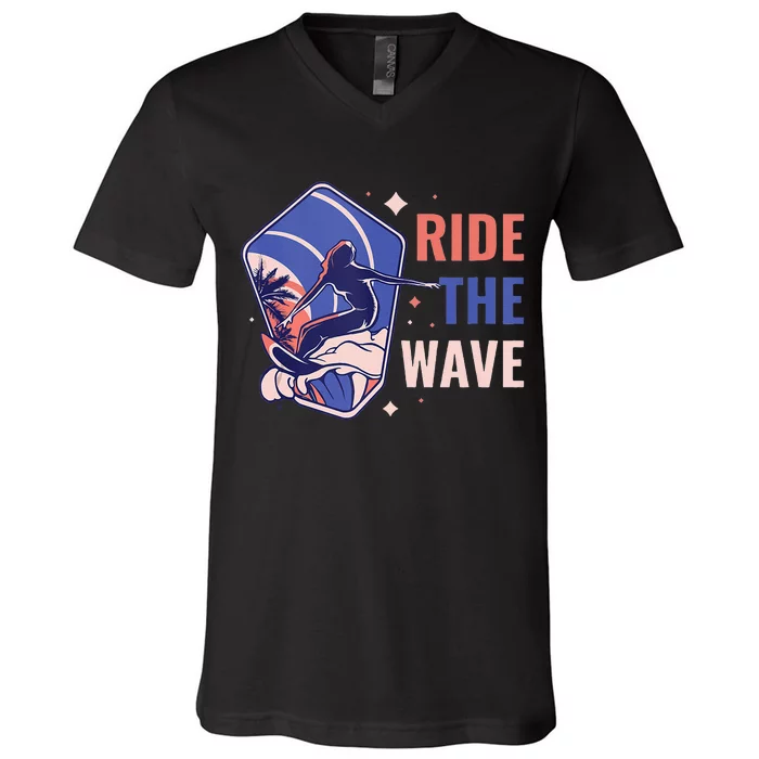 Ride The Wave V-Neck T-Shirt