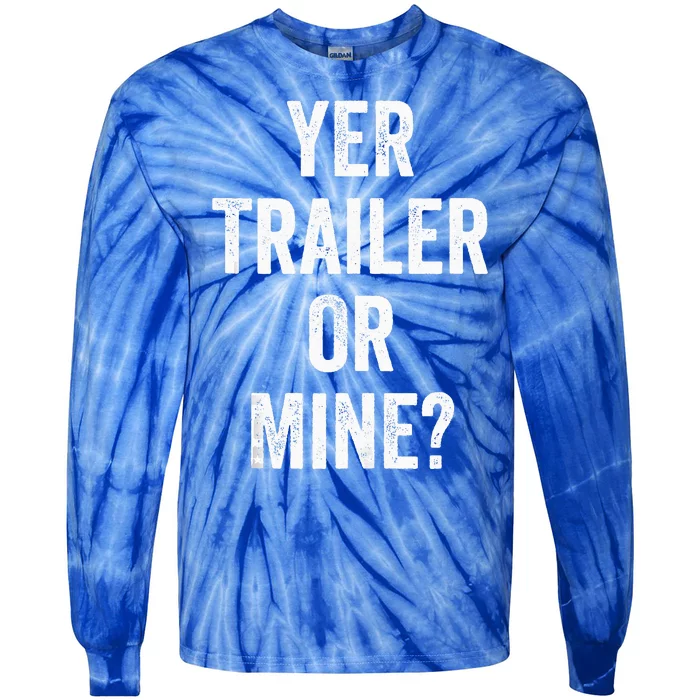 Redneck Trailer White Trash Tie-Dye Long Sleeve Shirt