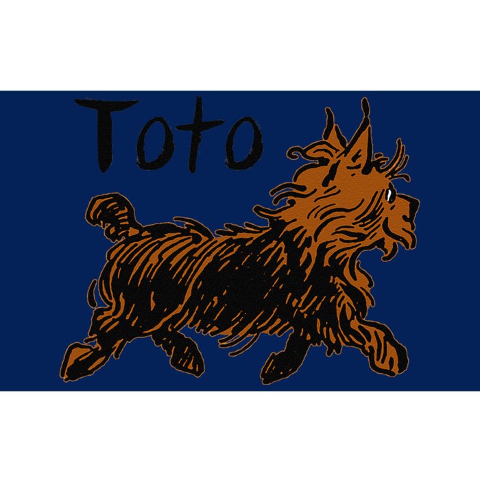 Retro Toto Wizard Of OZ Dog Art DesignFunny Fairytale Bumper Sticker