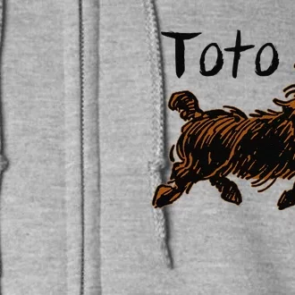 Retro Toto Wizard Of OZ Dog Art DesignFunny Fairytale Full Zip Hoodie