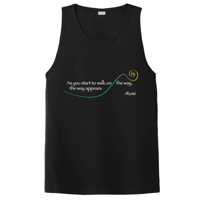 Rumi The Way Appears Poem Quote Performance Tank