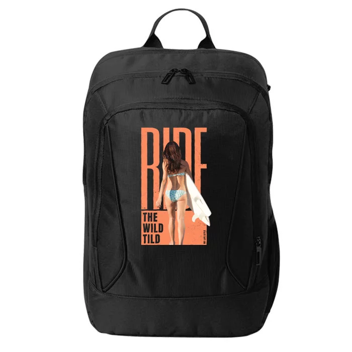 Ride The Wild Woman Surfing City Backpack