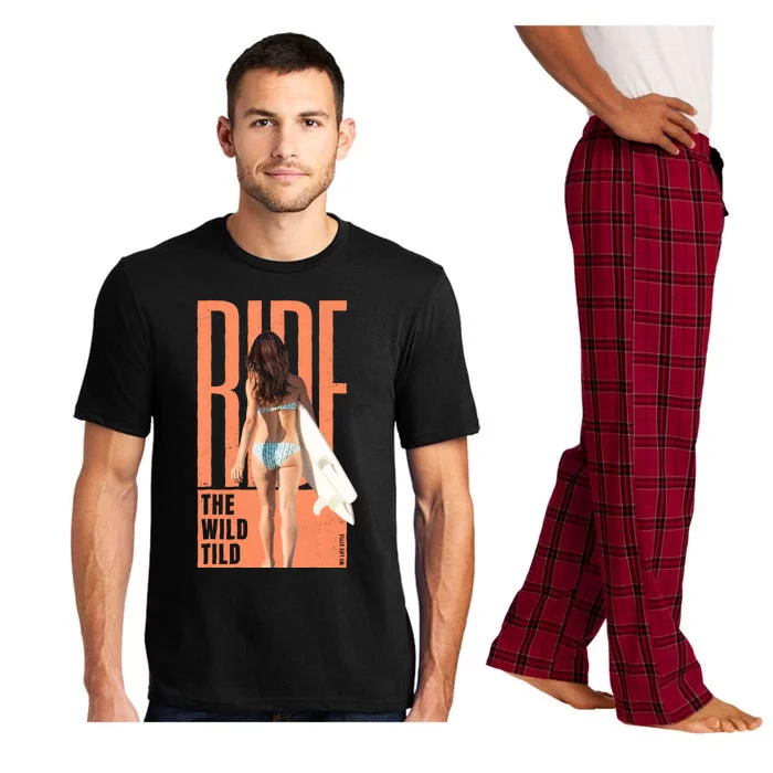 Ride The Wild Woman Surfing Pajama Set