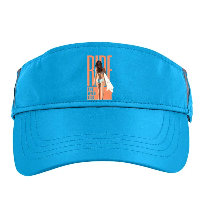 Ride The Wild Woman Surfing Adult Drive Performance Visor