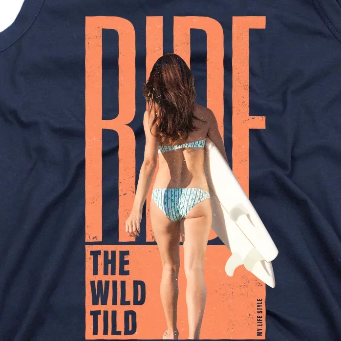 Ride The Wild Woman Surfing Tank Top