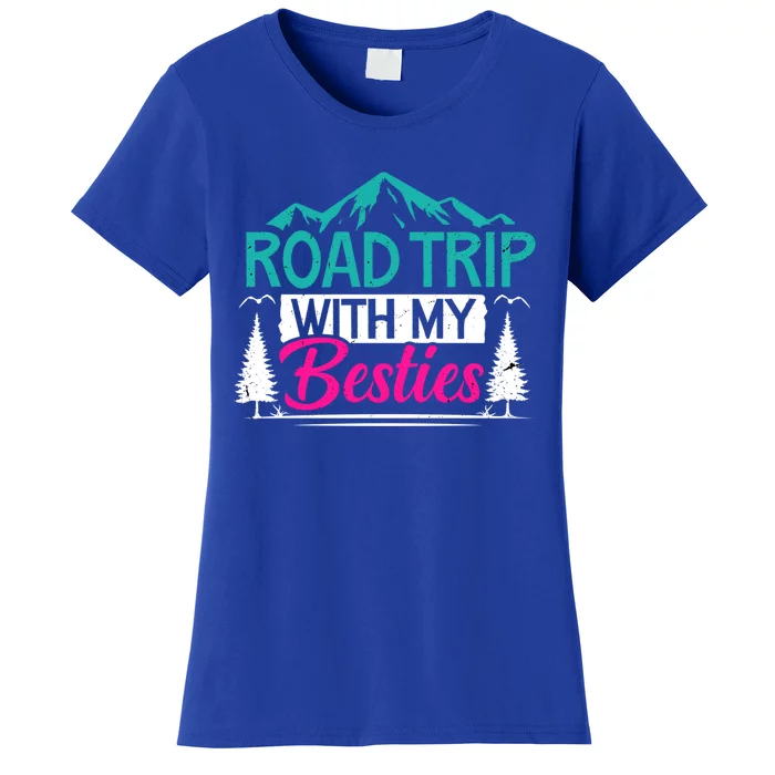 Road Trip With My Bestie Bff Travel Vacation Adventurers Cute Gift Women's T-Shirt