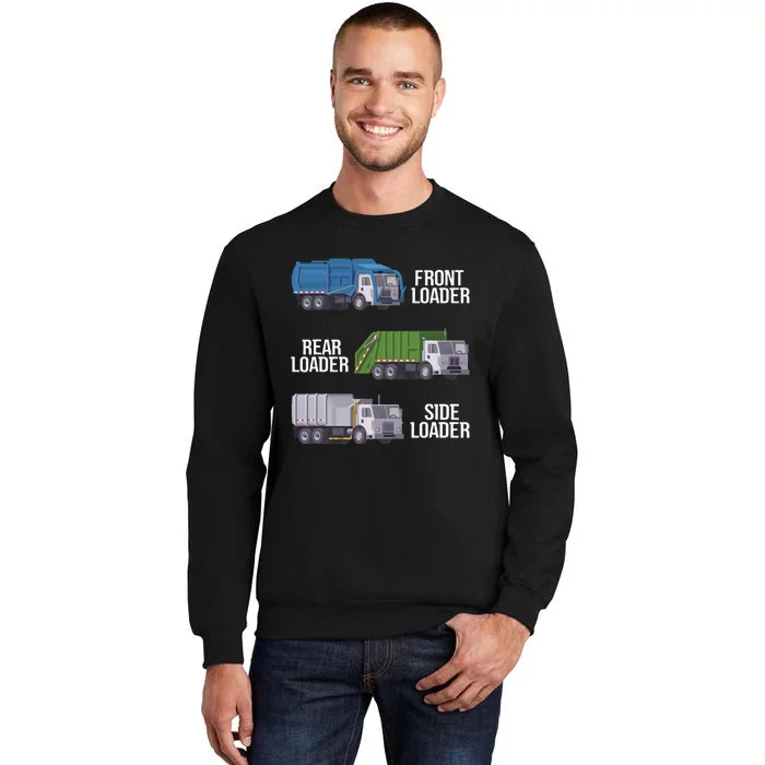 Recycling Trash Waste Separation Garbage Truck Tall Sweatshirt