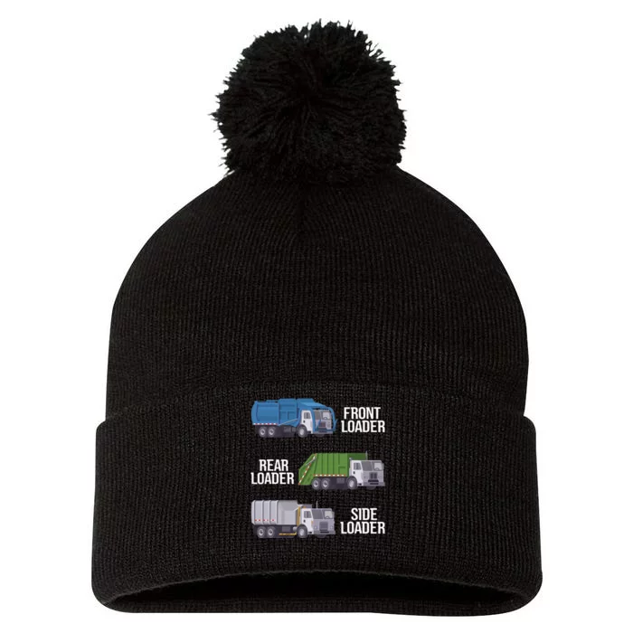 Recycling Trash Waste Separation Garbage Truck Pom Pom 12in Knit Beanie