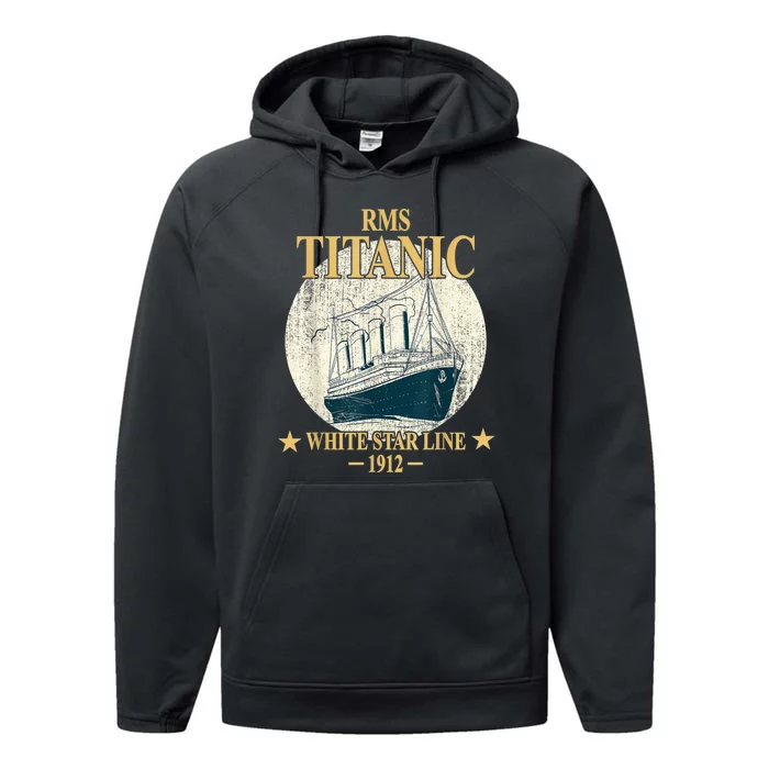 RMS TITANIC White Star Line Cruise Ship 1912 boy girl kid Performance Fleece Hoodie