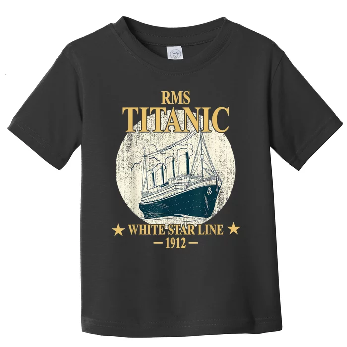 RMS TITANIC White Star Line Cruise Ship 1912 boy girl kid Toddler T-Shirt