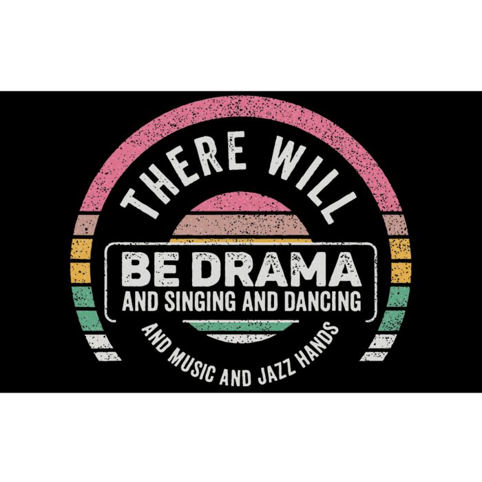 Retro There Will Be Drama Theater Theatre Musical Actor Gift Bumper Sticker