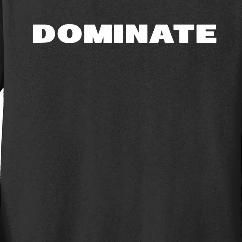 Reed Timmer Wearing Dominate Kids Long Sleeve Shirt