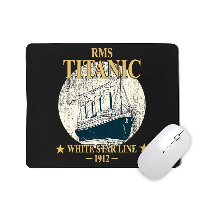 Rms Titanic White Star Line Cruise Ship 1912 Mousepad