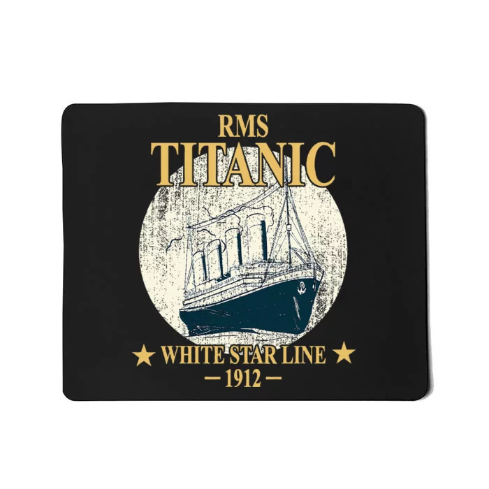 Rms Titanic White Star Line Cruise Ship 1912 Mousepad