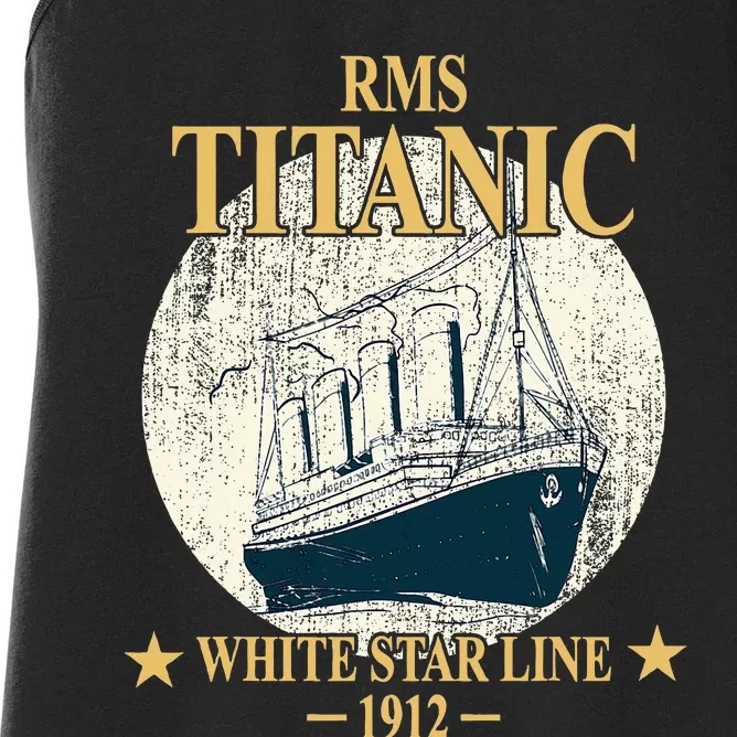 Rms Titanic White Star Line Cruise Ship 1912 Women's Racerback Tank