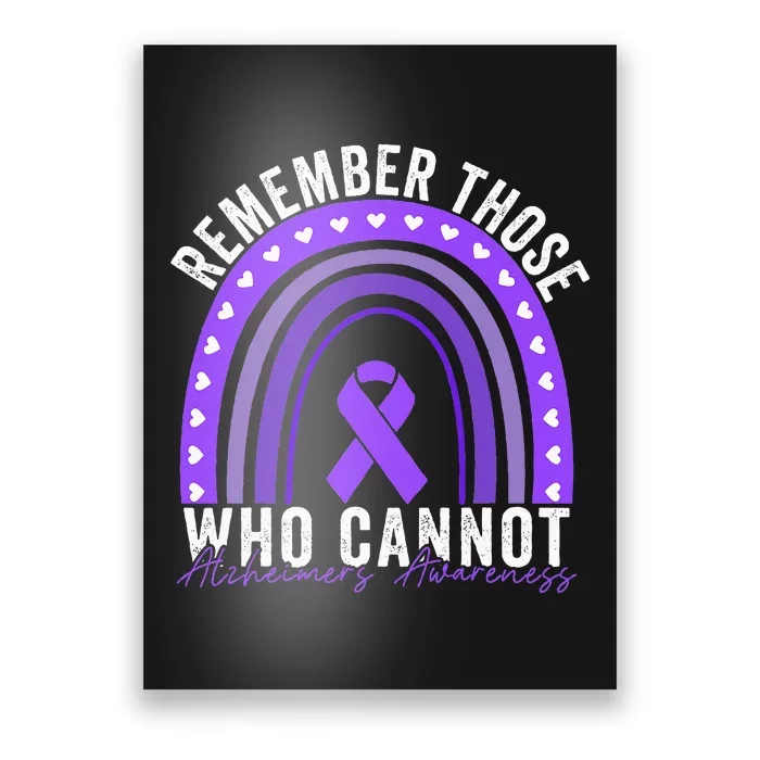 Remember Those Who Cannot Dementia Alzheimer's Awareness Poster