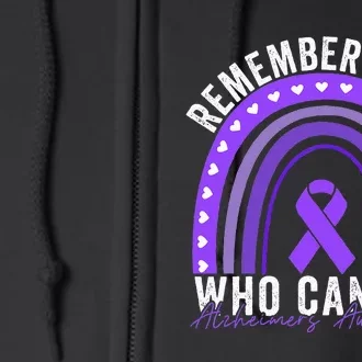 Remember Those Who Cannot Dementia Alzheimer's Awareness Full Zip Hoodie