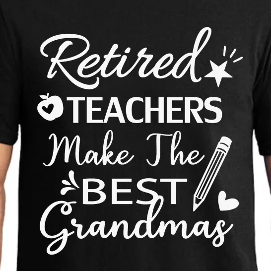 Retired Teacher White Pajama Set