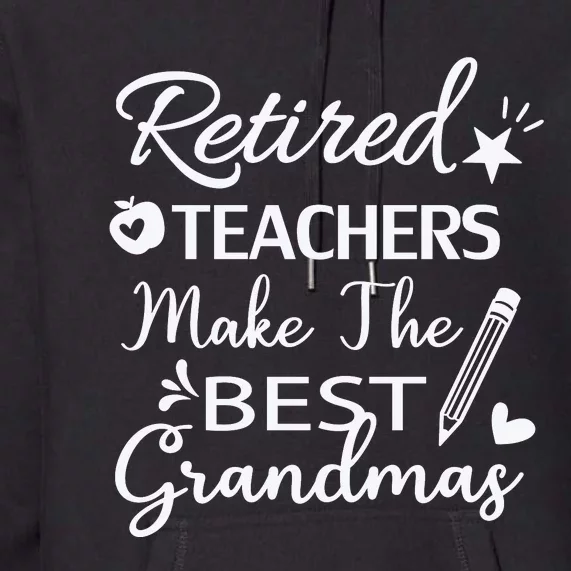 Retired Teacher White Premium Hoodie