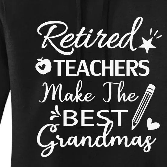 Retired Teacher White Women's Pullover Hoodie