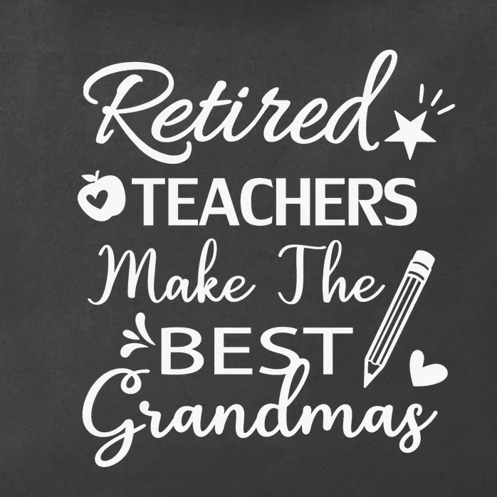 Retired Teacher White Zip Tote Bag