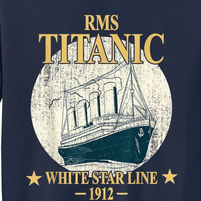 RMS TITANIC White Star Line Cruise Ship 1912 boy girl kid Tall Sweatshirt