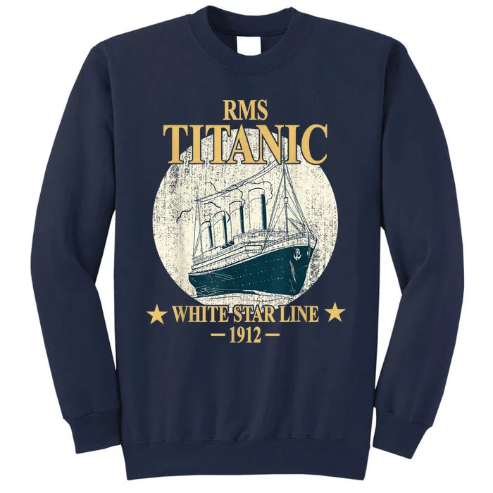 RMS TITANIC White Star Line Cruise Ship 1912 boy girl kid Tall Sweatshirt